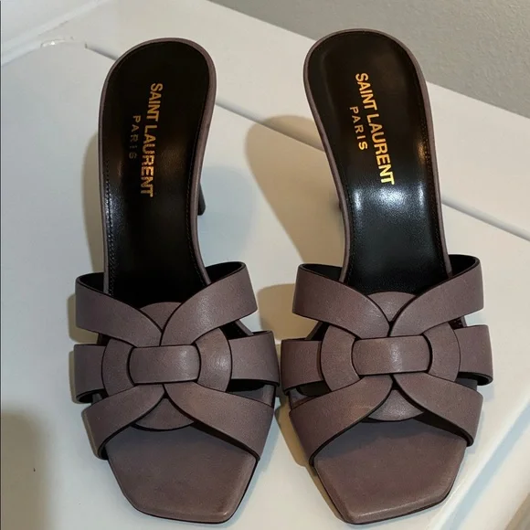 Saint Laurent Women's Taupe Heels brand New. - Picture 1 of 6